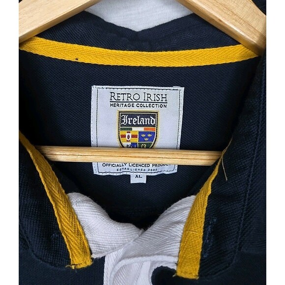 Retro Irish Heritage Collection Ireland Polo Shirt, Sz XL, Blue - Picture 8 of 11